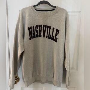 Beige Nashville Crewneck Sweatshirt